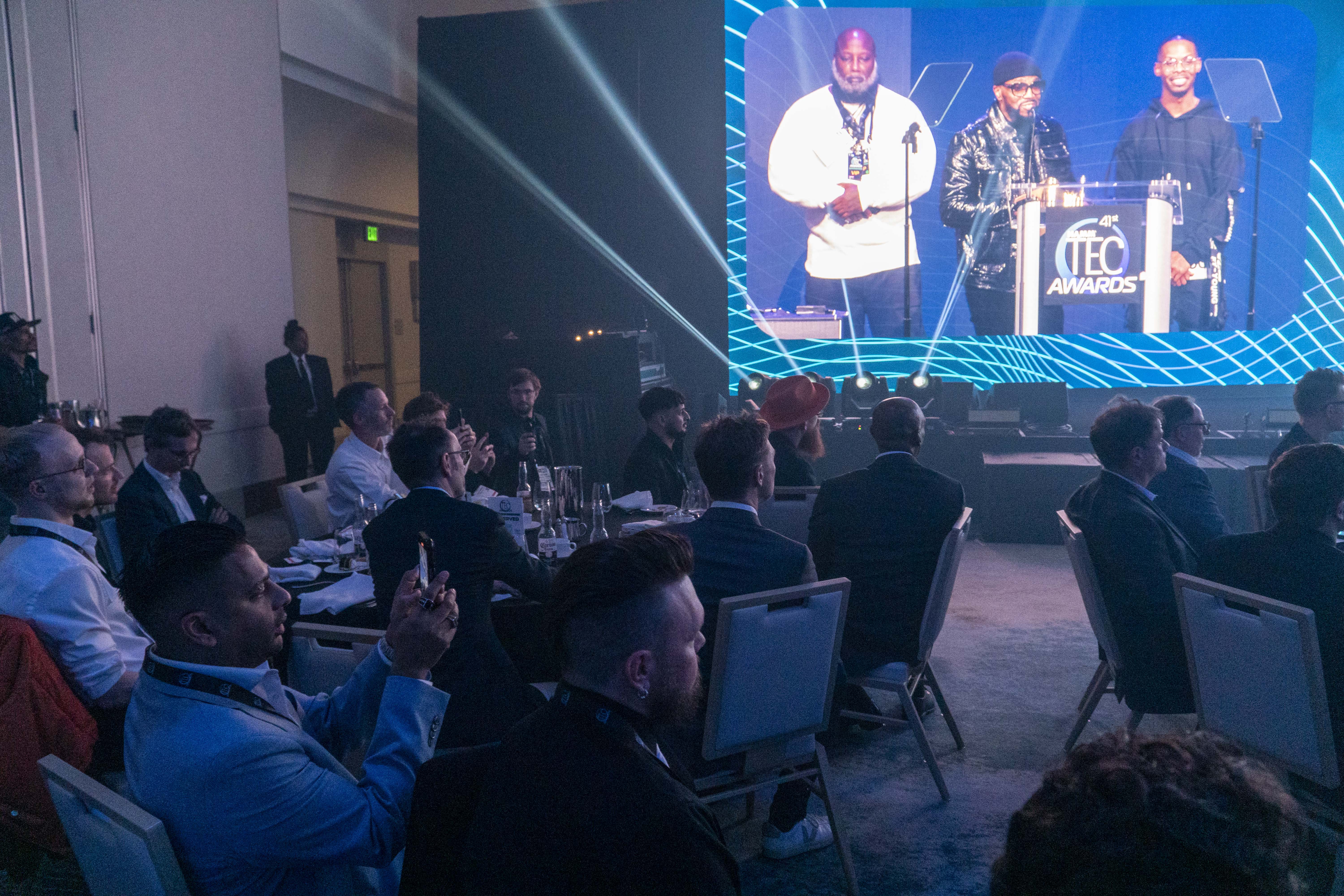 Attendees during a NAMM week event