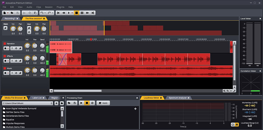 acoustica 7 howto record computer audipo